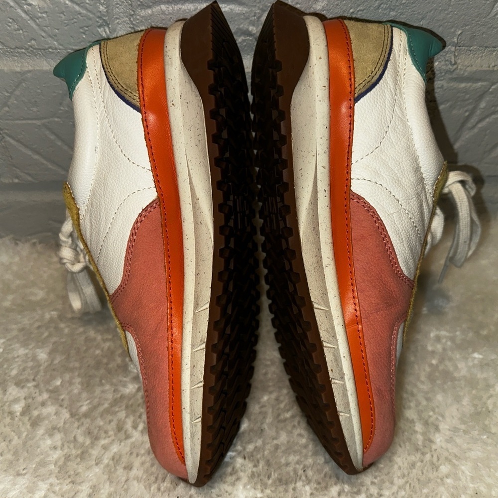 Madewell Kickoff Trainer Sneakers in Colorblock Leather Size 7 - Picture 7 of 12